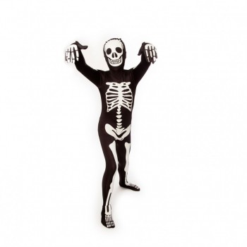 Skeleton Morphsuit KIDS HIRE